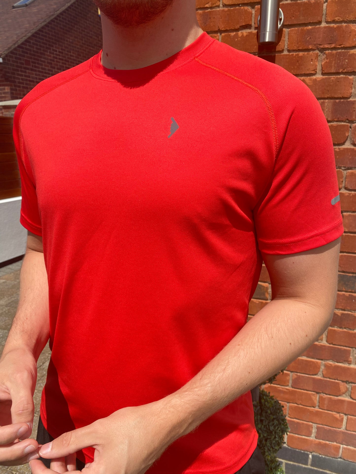 Mens Red Training T-Shirt